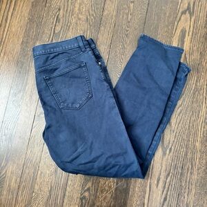 Banana Republic Men's Slim Traveler Pants Athletic Tapered Fit - 35x32 Blue